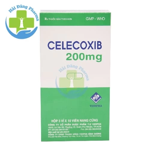 Celecoxib 200mg vidipha - Hộp 3 vỉ x 10 viên